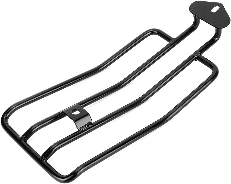 Motorcycle Rear Luggage Rack Adaptable for Xl883/1200 X48 Sturdy Long Lasting Easy Installation (Black)