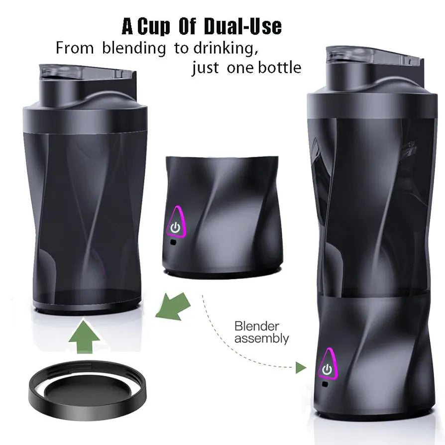 Powerful 360W Personal Blender - USB Rechargeable Smoothie & Juicer for On-the-Go