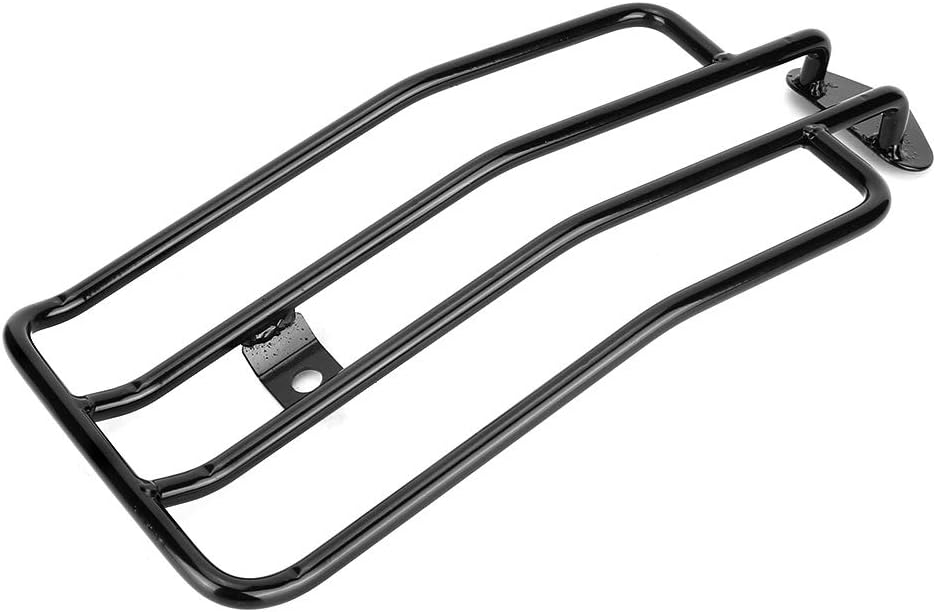 Motorcycle Rear Luggage Rack Adaptable for Xl883/1200 X48 Sturdy Long Lasting Easy Installation (Black)