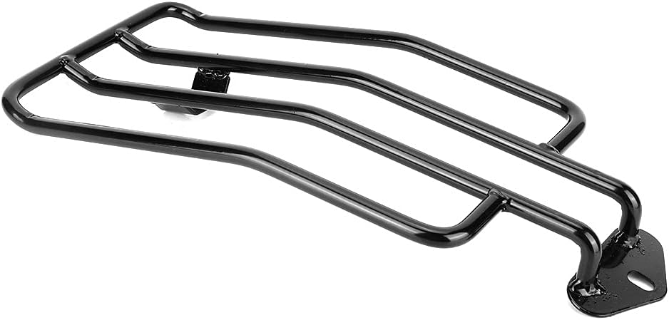 Motorcycle Rear Luggage Rack Adaptable for Xl883/1200 X48 Sturdy Long Lasting Easy Installation (Black)