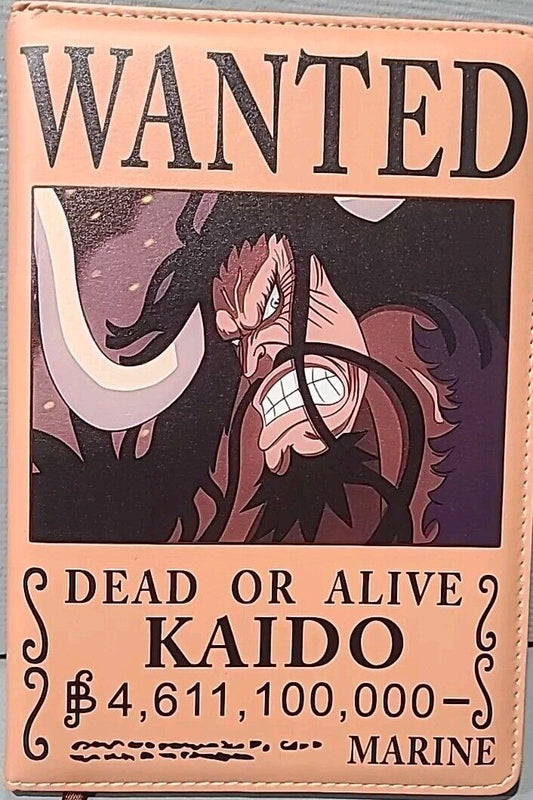 Wanted Dead Or Alive Kaido Leather Notebook/Journal
