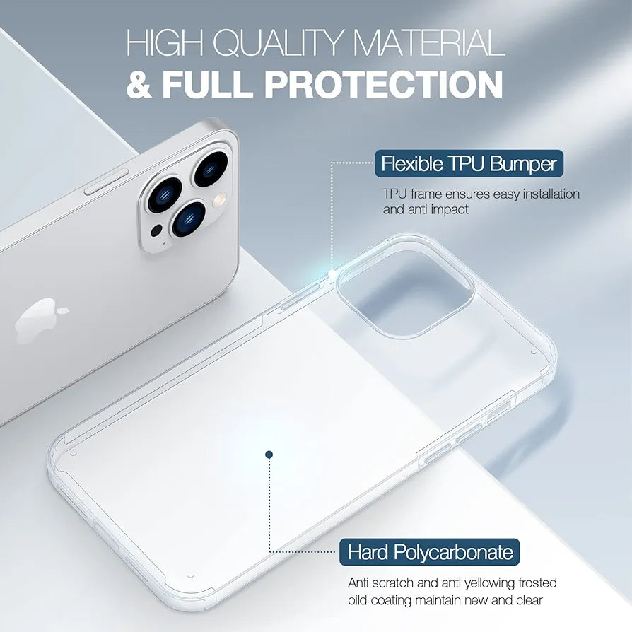 ORIbox Case Compatible with iPhone 11 Case, Translucent Matte case with Shatterproof, Scratch Resistant,Matte Clear