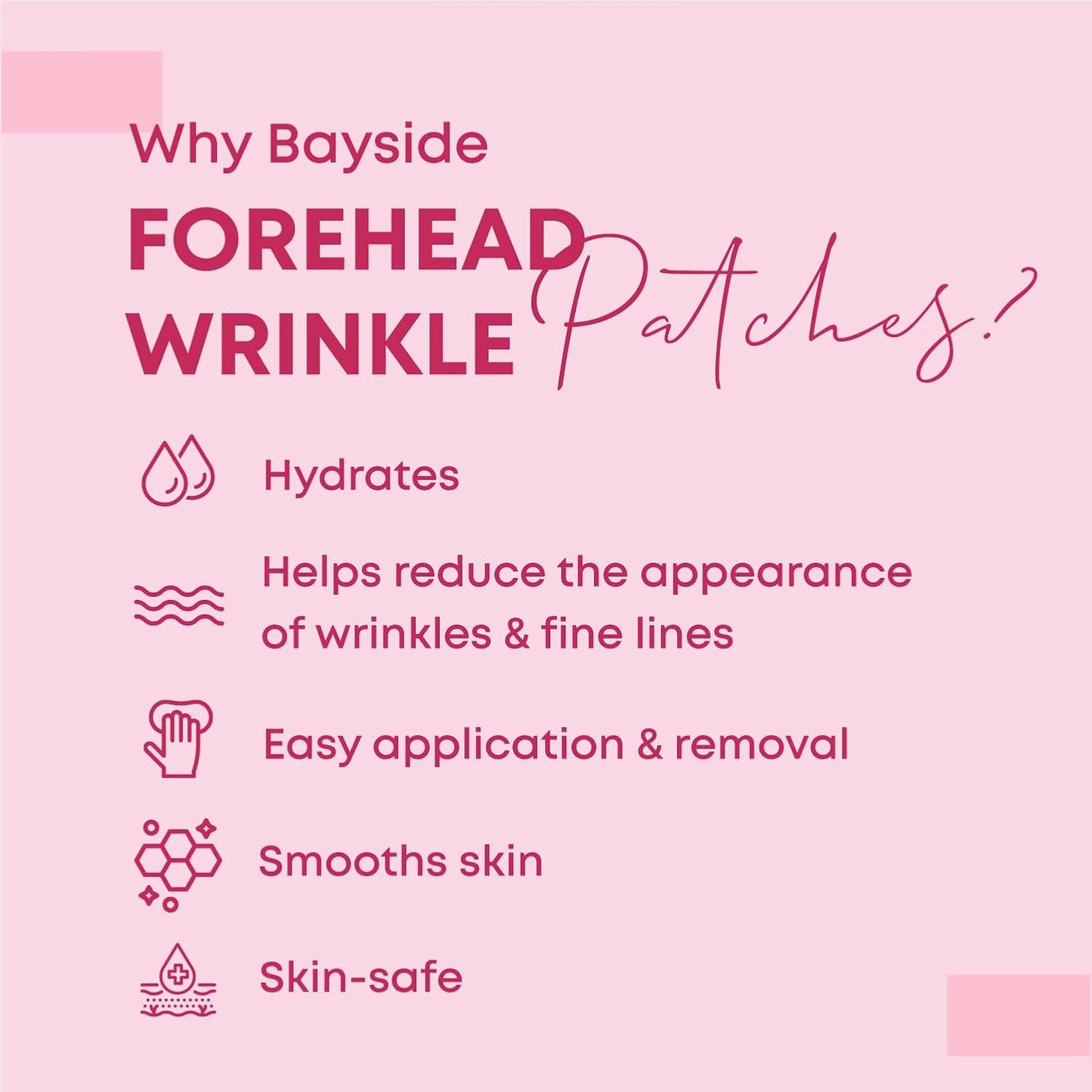 4 PACK Forehead Wrinkle Patches