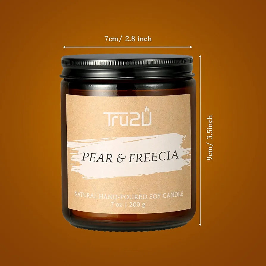 Hand-Poured Scented Jar Candle - Pure Natural Soy Wax, Carefully Selected Scents for Every Scene, 100% Cotton Lead-Free Wick