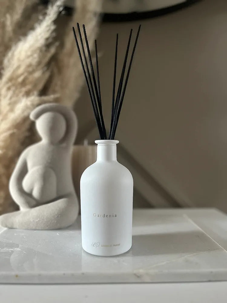 Enchanting Gardenia Home Fragrance & Diffuser Set - Luxurious Scent with Gift Box | Perfect Home Office & Air Freshener