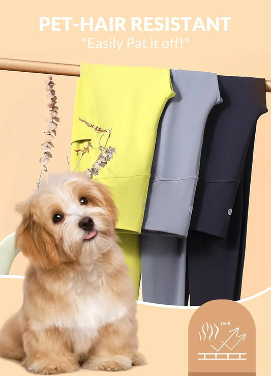 BALEAF Leggings for Women with Pockets Tummy Control Compression Workout Athletic Running High Waisted Yoga Pants