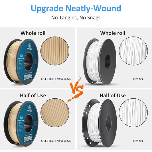 Geeetech PLA Filament 1.75mm Bone White 3D Printer Filament 1kg, Neatly Wound Bone PLA Filament, Dimensional Accuracy +/- 0.02 mm, Fit Most FDM 3D Printers