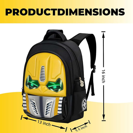 Glow-in-the-Dark Kids Backpack - Fun 3D Cartoon School Bag for Boys (Ages 4-12) - Durable & Engaging for School & Travel