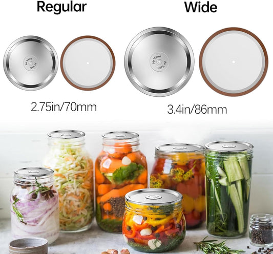 24Pcs- Wide Mouth Canning Lids for Ball, Kerr Jars