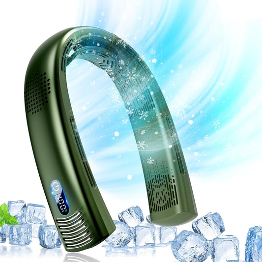Portable Neck Fan Rechargeable 7000mAh, Bladeless 360°