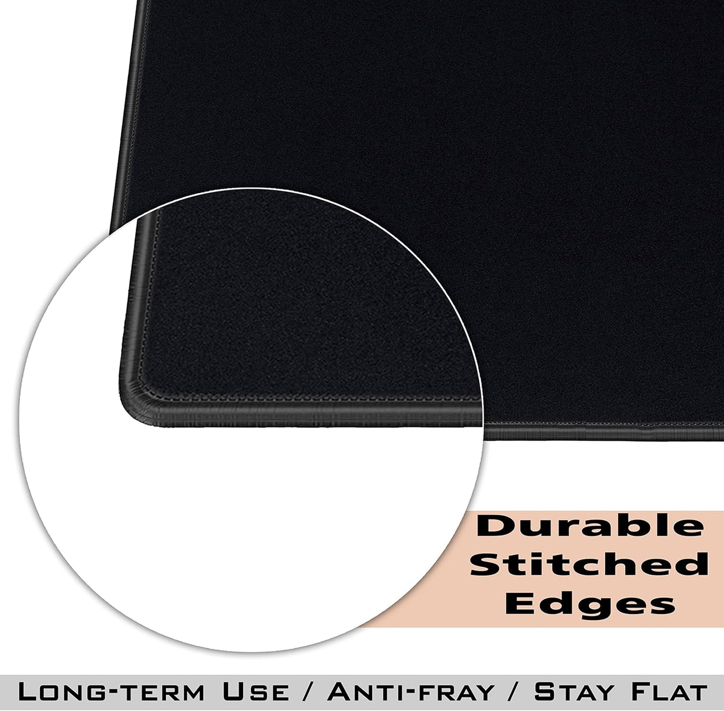SaiTech IT 10 Pack 2mm Mouse Pad with Stitched Edges Non-Slip Rubber Base, Premium-Textured and Waterproof Mousepads Bulk, Mouse Pad for Computers, Laptop, Office & Home, 8.66 x 7.1 inch