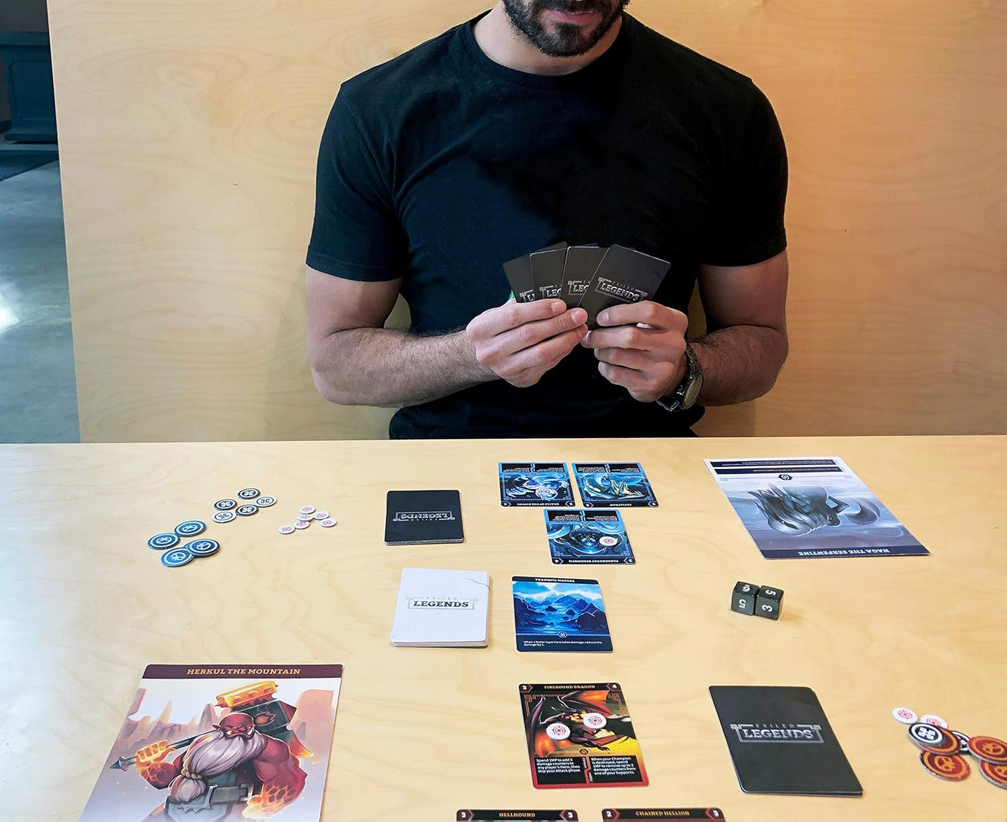 TeeTurtle Exiled Legends Base Game - from The Creators of Unstable Unicorns - A Strategic Card Game for Teens and Adults