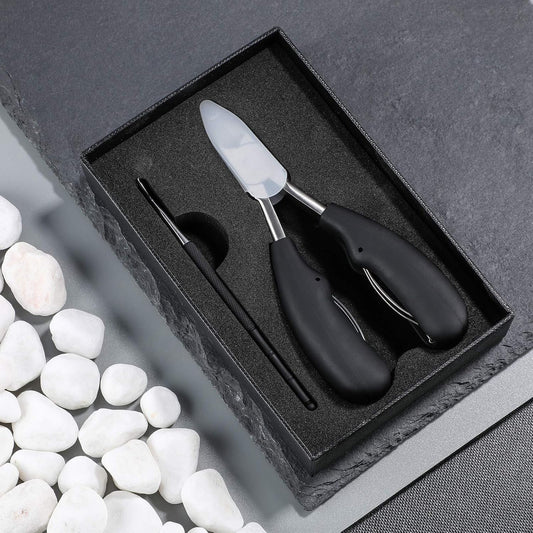 Oneleaf Toenail Clipper Set For Thick and Ingrown Toenails with Toenail Cleaner/Lifter - Premium Professional Stainless Steel Pedicure Tools for Foot Nail Treatment