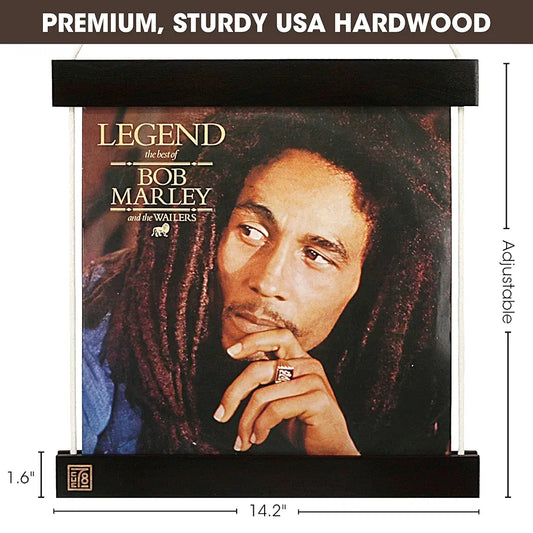 CUE78 Premium Wall Hanging Record Display for Vinyl LP Art Showcase