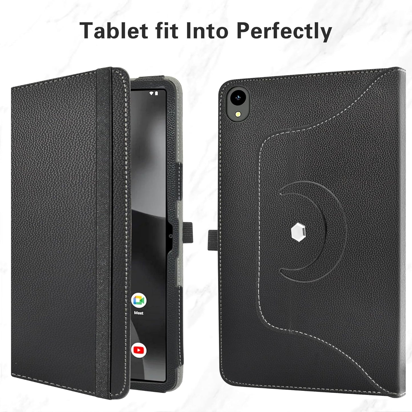 MAMA MOUTH for onn. Surf 11″ Tablet Pro Case,360 Degree Rotary Stand with Cute Pattern Cover for Onn. 11" Tablet Pro Tablet,Black