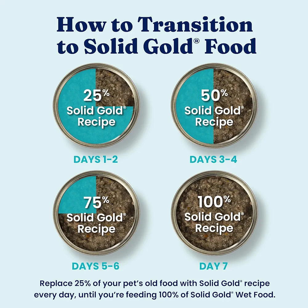 Solid Gold Beef Tripe Wet Dog Food Mix in for Adult & Senior Dogs - Helps Boost Appetite for Picky Eaters & Sensitive Stomachs - Canned Dog Food Additive for Healthy Digestion - 6 Pack/13.2oz Cans