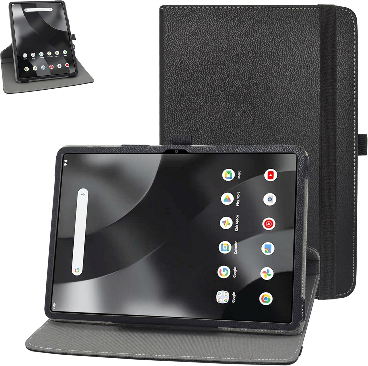 MAMA MOUTH for onn. Surf 11″ Tablet Pro Case,360 Degree Rotary Stand with Cute Pattern Cover for Onn. 11" Tablet Pro Tablet,Black