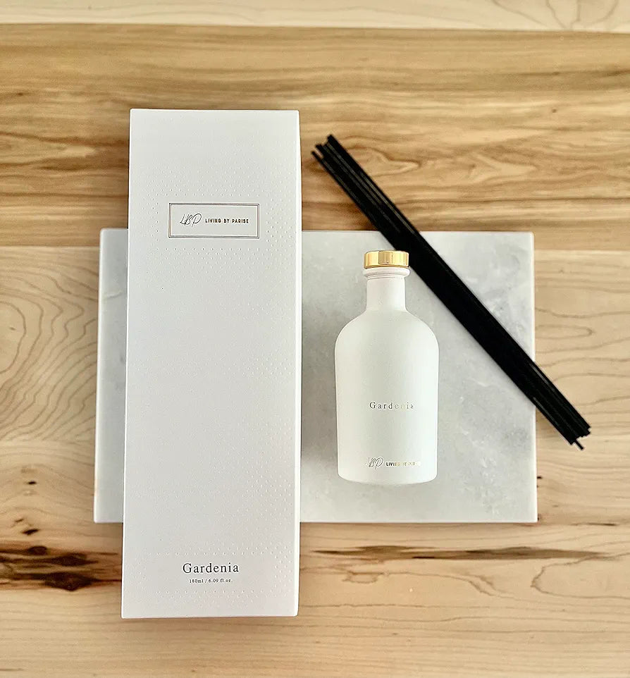 Enchanting Gardenia Home Fragrance & Diffuser Set - Luxurious Scent with Gift Box | Perfect Home Office & Air Freshener