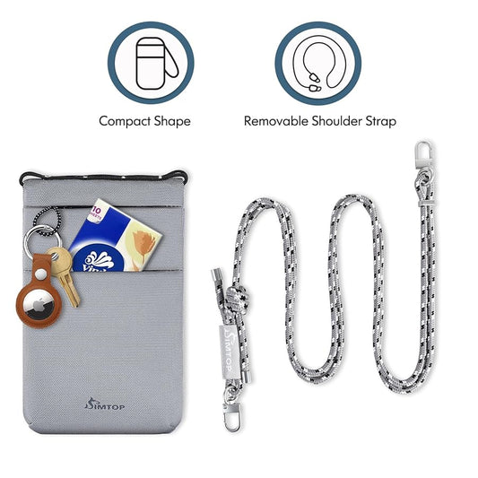 Mini Phone Purse Bag - Nylon Wallet & Crossbody Bags for Women with Adjustable Strap, Credit Card Slot, RFID & Waterproof