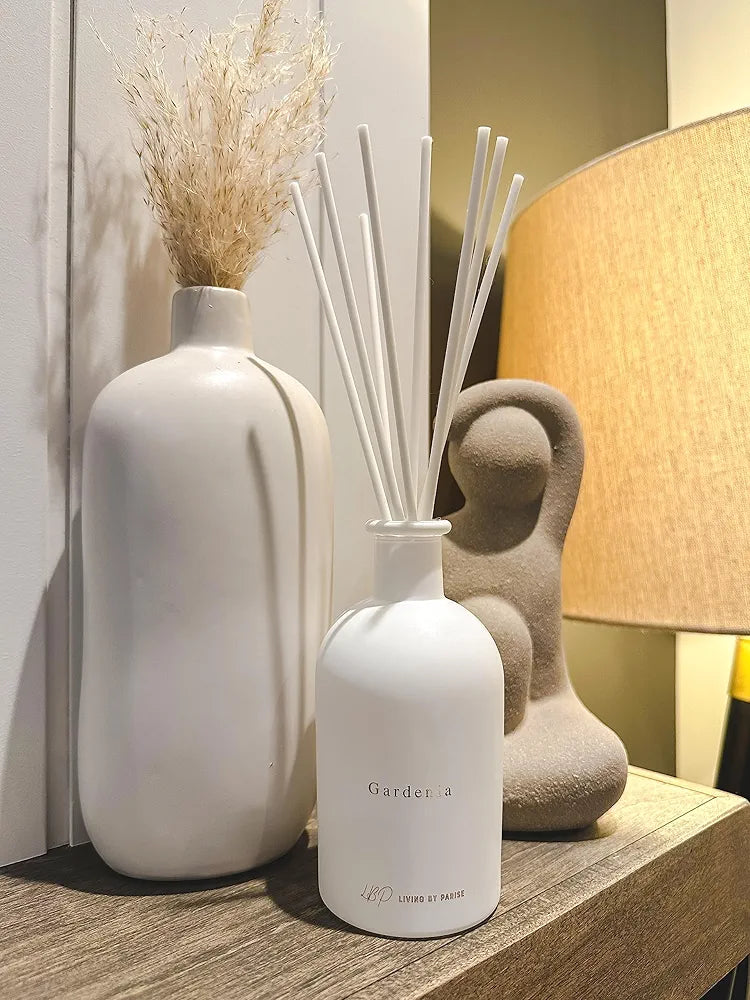 Enchanting Gardenia Home Fragrance & Diffuser Set - Luxurious Scent with Gift Box | Perfect Home Office & Air Freshener