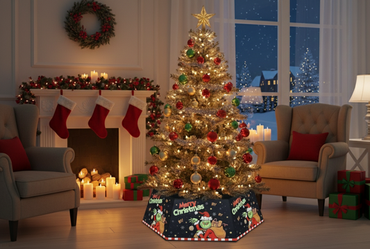 Grinch Hexagon Foldable Christmas Tree Collar