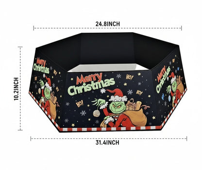 Grinch Hexagon Foldable Christmas Tree Collar