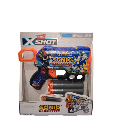 XSHOT SKINS MENACE BLASTER (8 DARTS) BY ZURU, FOR AGES 8+
