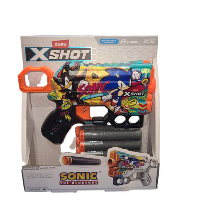XSHOT SKINS MENACE BLASTER (8 DARTS) BY ZURU, FOR AGES 8+