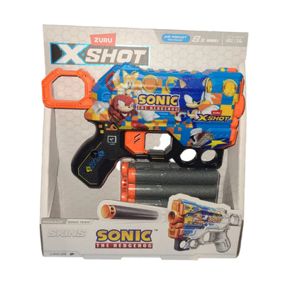 XSHOT SKINS MENACE BLASTER (8 DARTS) BY ZURU, FOR AGES 8+