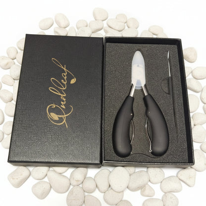Oneleaf Toenail Clipper Set For Thick and Ingrown Toenails with Toenail Cleaner/Lifter - Premium Professional Stainless Steel Pedicure Tools for Foot Nail Treatment