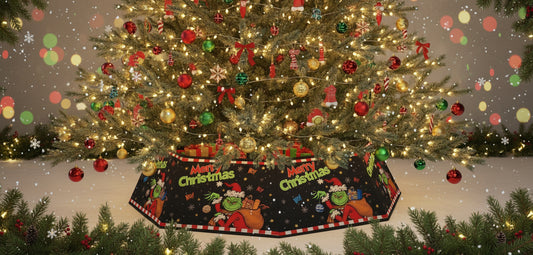 Grinch Hexagon Foldable Christmas Tree Collar