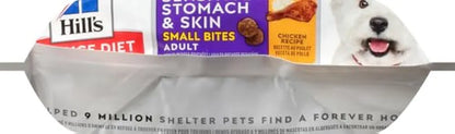 Hill's Science Diet Sensitive Stomach & Skin, Adult 1-6, Stomach & Skin Sensitivity Support, Small Kibble, Dry Dog Food, Chicken Recipe, 4 lb Bag