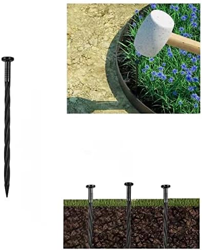 Ryaco Landscape Stakes Black Garden Anchoring Spikes (60PICS)
