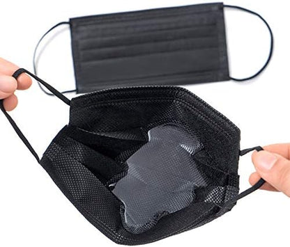 Albatross Health New England Disposable 3 ply Face Masks Pack of 50 pcs/box, Black