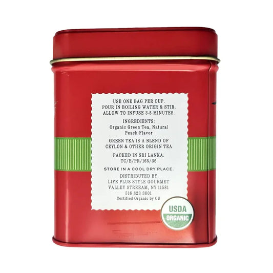 The Secret Garden Organic Orange Peach Green Tea, 50 tea bags