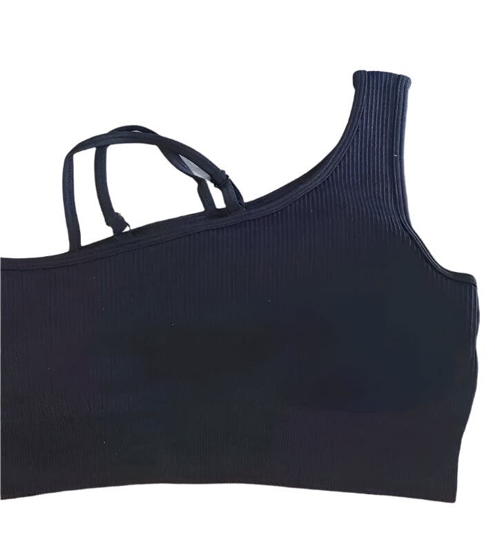 OQQ Women's 3 Piece Outfits Ribbed Seamless Exercise Scoop Neck Sports Bra...