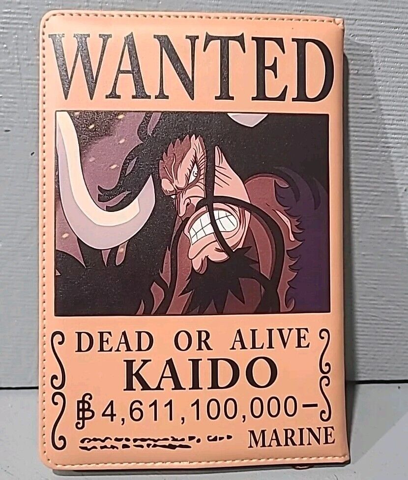 Wanted Dead Or Alive Kaido Leather Notebook/Journal