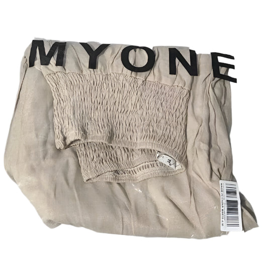 MYONE Women's Linen Wide Leg Pants Lounge Elastic High Waist Smocked Trousers...