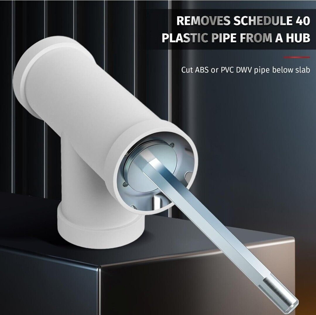 PVC Fitting Socket Saver Universal Steel PVC Pipe Reamer Cutter 8.6cm/3.4in