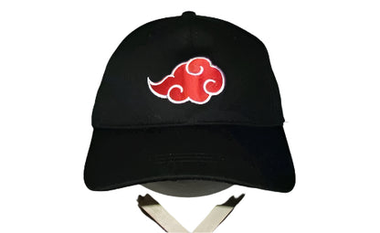 Naruto Hat Adjustable Snapback Uchiha Akatsuki Logo Baseball Cap with Necklace