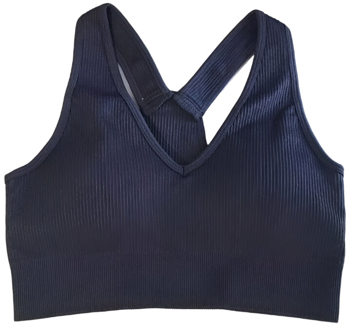OQQ Women's 3 Piece Outfits Ribbed Seamless Exercise Scoop Neck Sports Bra...