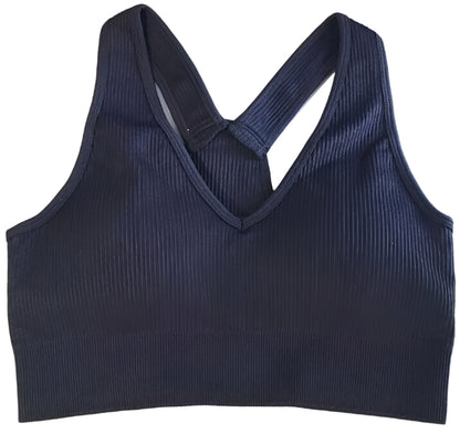 OQQ Women's 3 Piece Outfits Ribbed Seamless Exercise Scoop Neck Sports Bra...