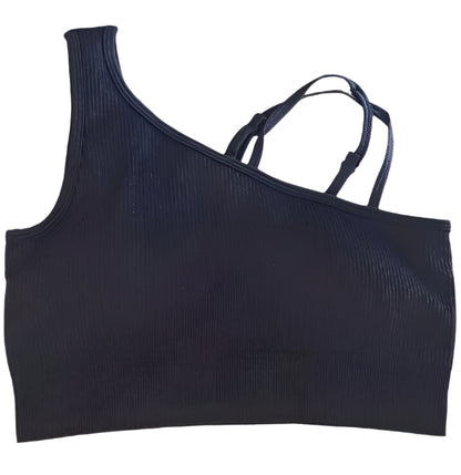 OQQ Women's 3 Piece Outfits Ribbed Seamless Exercise Scoop Neck Sports Bra...