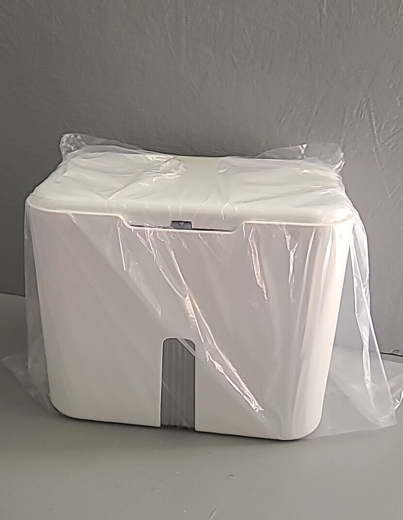 Upgraded Hanging Trash Can with Lid, 1.8 Gallon Kitchen Compost Bin