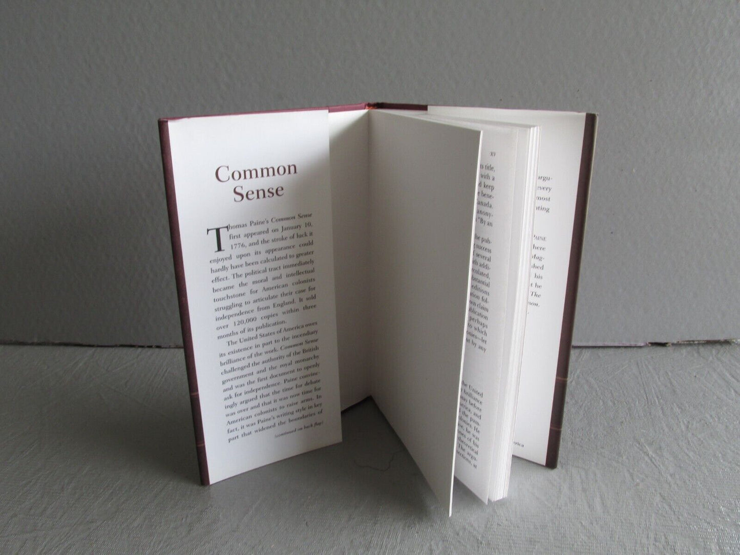 Thomas Paine Common Sense historical is politics hardback book 1995