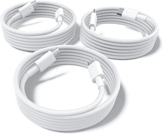 USB C Cable 60W 3ft 3Pack,USB C to USB C Fast Charging Cable Compatible with MacBook Pro，iPhone 15/15Pro/15ProMax, Samsung Galaxy S23, iPad Pro 2021, iPad Air 4 and More