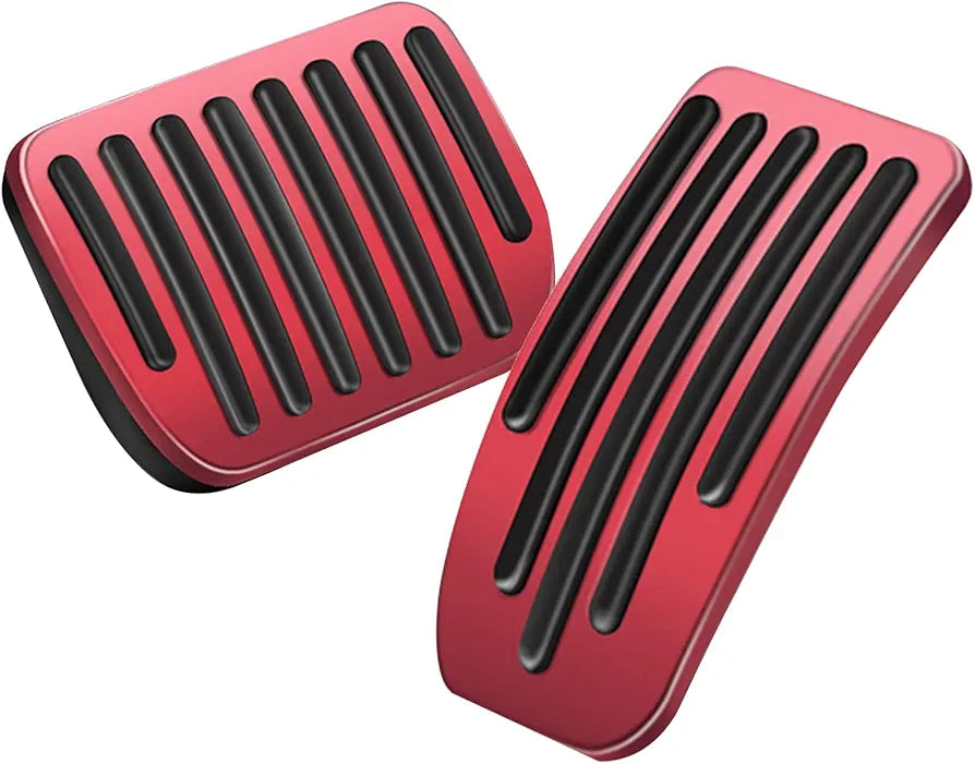 Foot Pedal Pad Replacement Anti Slip Aluminum Pedal Covers Compatible with Tesla Model 3 Model Y 