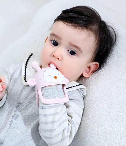 COZYPANDA Baby Teether, Teething Toys for Babies 0-6 Months, Never Drop Baby Teething Toys Silicone, Infant Toys, Teething Pacifier, Baby Chew Toys for Teething Relief, BPA Free