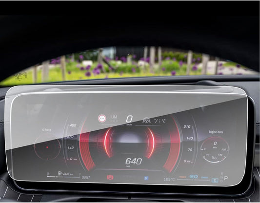 SXCY Fit for 2022 2023 2024 Mercedes Benz C-Class GLC-Class C300 Screen Protector 2021-2023 2024 C Class C300 Accessories 2023 2024 GLC-Class/C Class C300 Instrument Display Screen Protector 12.3 inch 9H Tempered Glass Clear HD