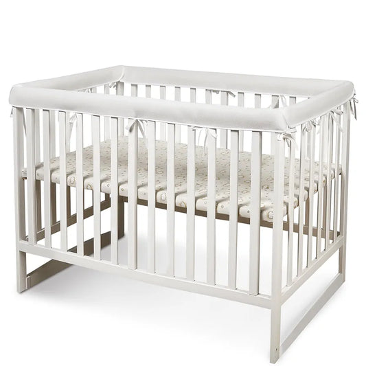 4Pcs Crib Rail Covers for Teething&Corner Guard Coverage Straps, Anti-Collision Strip Corner Cover 